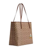 Coach Coach X Peanuts City Tote In Signature Canvas With Patches  Tan Brown