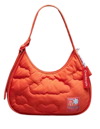 Coach Coachtopia Loop Ergo Bag With Cloud Quilting Sun Orange