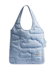 Coach Coachtopia Loop Flat Tote In Recycled Polyester With Cloud Quilting Light Twilight