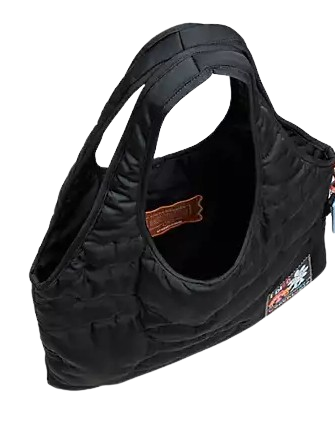 Coach Coachtopia Loop Flat Tote With Cloud Quilting Black