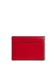 Coach Compact Billfold Wallet In Signature Canvas Tan Bold Red