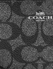 Coach Corner Zip Wristlet In Signature Canvas Gunmetal