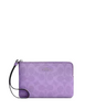 Coach Corner Zip Wristlet In Signature Canvas Iris