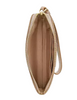 Coach Corner Zip Wristlet In Signature Canvas Tan Light Champagne