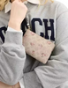Coach Corner Zip Wristlet In Signature Canvas With Floral Print Sand