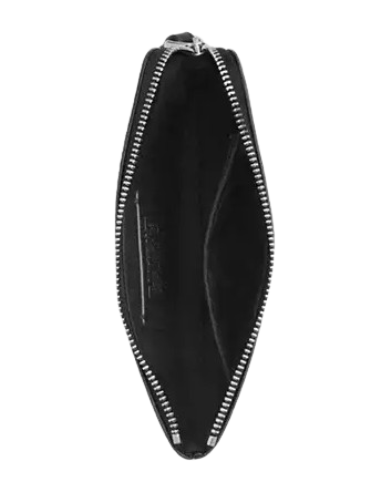 Coach Corner Zip Wristlet In Signature Canvas With Halloween Graphic Charcoal Black