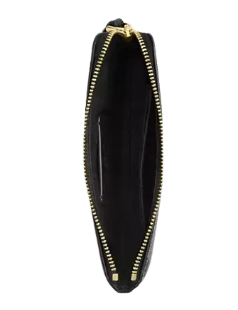 Coach Corner Zip Wristlet In Signature Canvas With Halloween Print