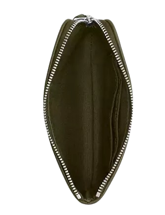 Coach Corner Zip Wristlet In Signature Jacquard Olive Drab