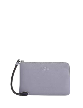 Coach Corner Zip Wristlet Mist