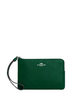Coach Corner Zip Wristlet Shamrock
