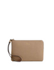 Coach Corner Zip Wristlet Taupe