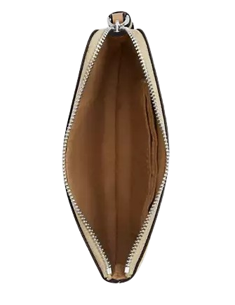 Coach Corner Zip Wristlet With Lemon Print Garden Glade