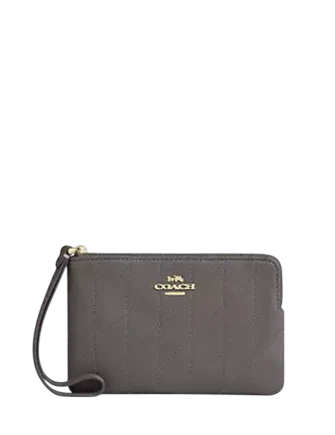 Coach Corner Zip Wristlet With Quilting | Brixton Baker Coach Corner Zip Wristlet With Quilting | Brixton Baker