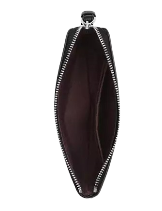 Coach Corner Zip Wristlet With Star Print Black