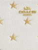 Coach Corner Zip Wristlet With Star Print Chalk