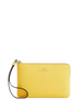 Coach Corner Zip Wristlet Yellow
