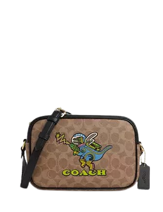 Coach Cosmic Coach Jamie Camera Bag In Signature Canvas With Rexy Coach Cosmic Coach Jamie Camera Bag In Signature Canvas With Rexy