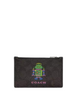 Coach Cosmic Coach Zip Card Case With Robot Print Walnut