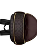 Coach Court Backpack In Blocked Signature Canvas Walnut Tan