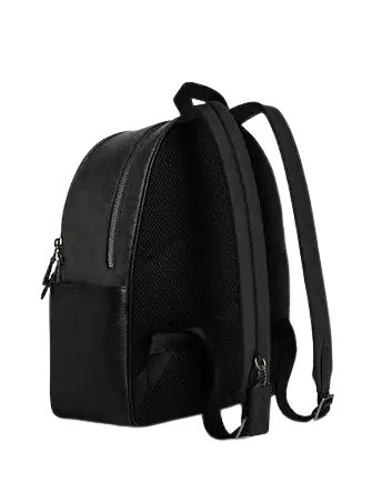 Coach Court Backpack In Signature Canvas Charcoal Black