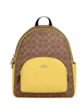 Coach Court Backpack In Signature Canvas Tan Yellow