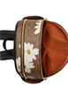 Coach Court Backpack In Signature Canvas With Floral Print Tan