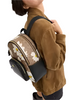 Coach Court Backpack In Signature Canvas With Floral Print Tan