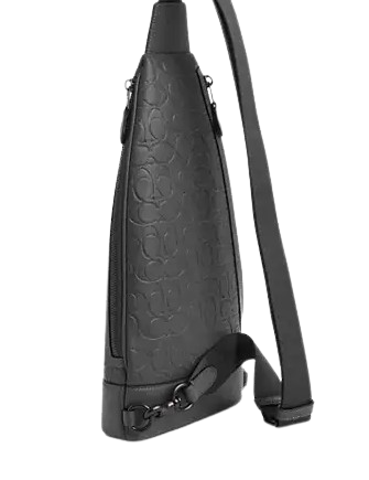 coach camden peddled leather slim sling backpack pack Coach Dominic Sling Pack In Signature Leather