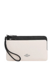 Coach Double Zip Wallet  Chalk Black