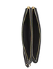 Coach Double Zip Wallet Toast Black