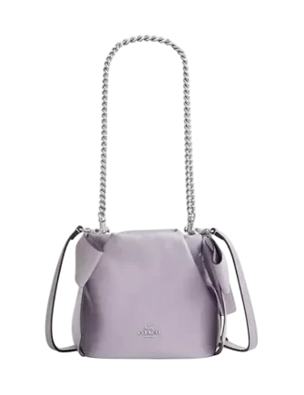 coach faye backpack heather gray Shoulder Bag With Quilting Smooth Leather and Suede Elevate everyday ensembles while toting daily essentials in this luxe leather backpack. Coach | faye - Gem