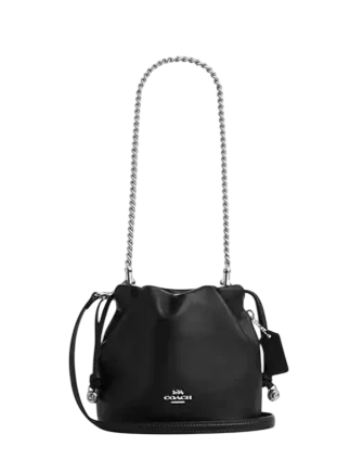 coach black leather drawstring bucket sling backpack 9992 Coach Faye Mini Drawstring Bag