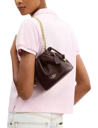 coach faye mini backpack F34830 Cornflower Balilene Grained calfskin and suede backpack in black COACH Mini Faye Backpack, FLAX/BLACK