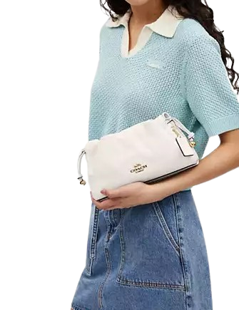 Coach Faye Shoulder Bag With Ruching Chalk