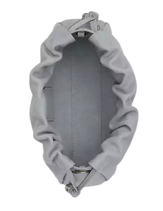 Coach Faye Shoulder Bag With Ruching Grey Blue