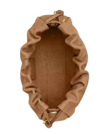 Coach Faye Shoulder Bag With Ruching Honey Brown