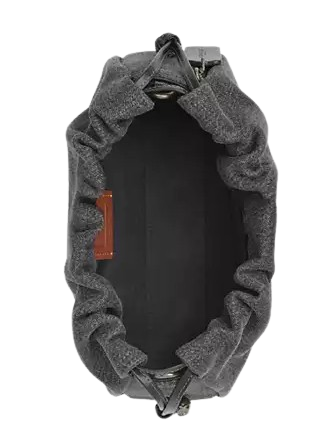 Coach Faye Shoulder Bag With Ruching Washed Grey