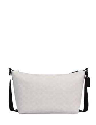 Coach Finn Crossbody Bag In Signature Canvas Chalk Black