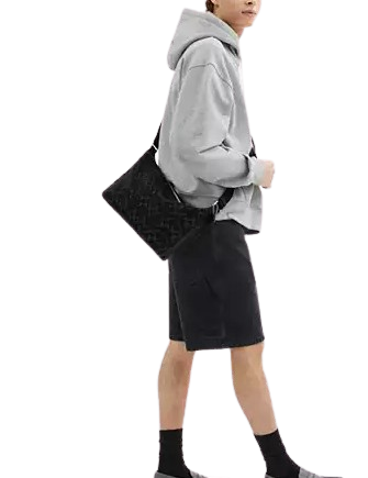 Coach Finn Crossbody Bag In Signature Denim Black