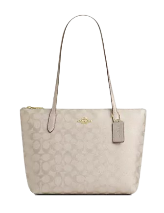 Coach Fiona Zip Tote Bag in Signature Canvas