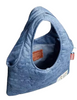 Coach Flat Tote With Cloud Quilting Denim