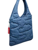 Coach Flat Tote With Cloud Quilting Denim