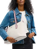 Coach Gallery Tote Bag In Signature Canvas Chalk Carnation