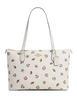 Coach Gallery Tote Bag With Shell Print Chalk