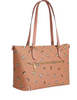 Coach Gallery Tote Bag With Shell Print Coral Sunrise