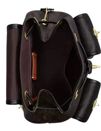Coach Hadley Backpack In Signature Canvas Walnut Black