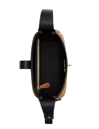 Coach Hadley Mini Crossbody Bag Toast Black