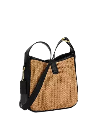 Coach Hadley Mini Crossbody Bag Toast Black