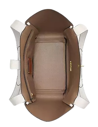 Coach Hadley Turnlock Tote Bag Chalk