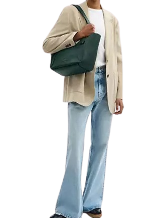 Coach Hadley Turnlock Tote Bag Dark Teal